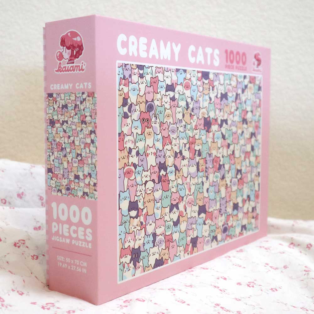 creamy cat 1000 piece puzzle