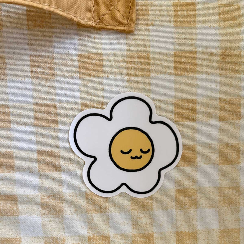 egg flower vinyl sticker