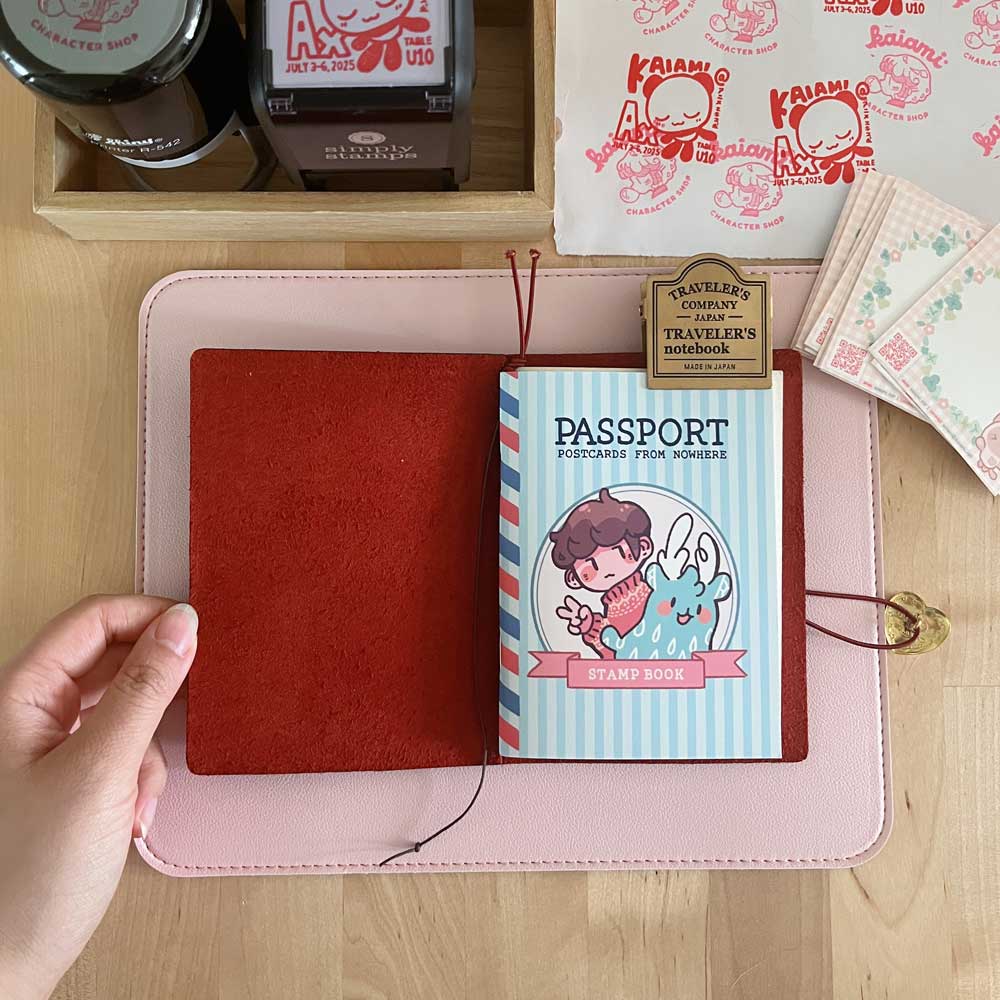 postcards from nowhere stamp book