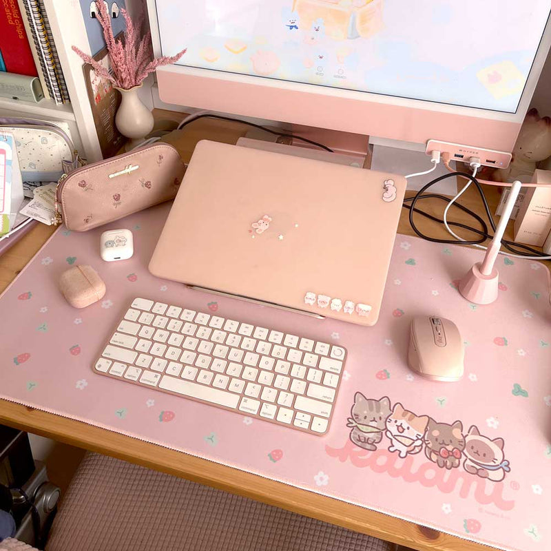 PREORDER strawberry mirincat desk mat