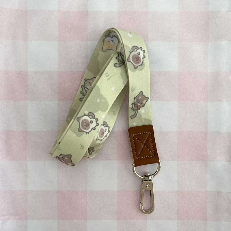 cloudwatching cats lanyard