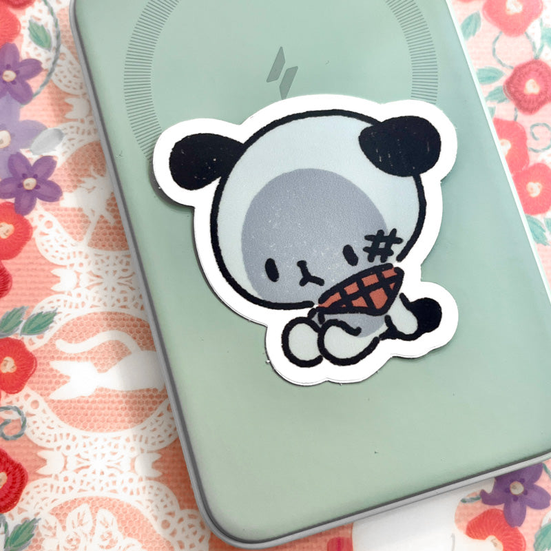 toe the dog vinyl sticker