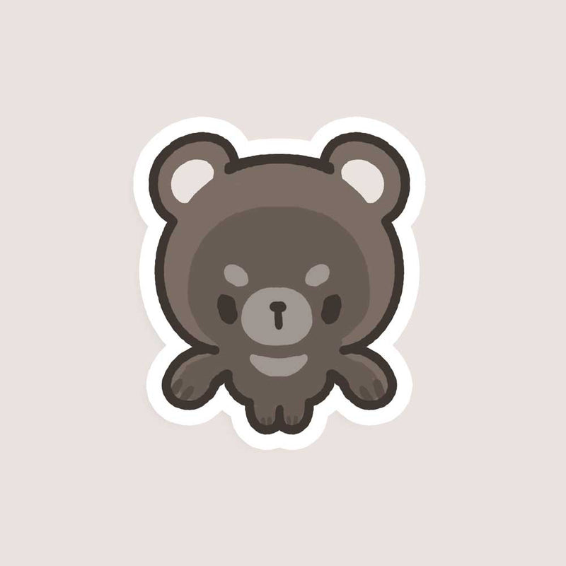 angry bolo bear vinyl sticker