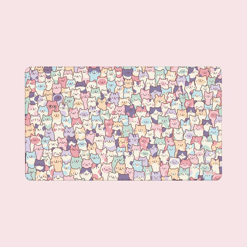PREORDER creamy cats desk mat