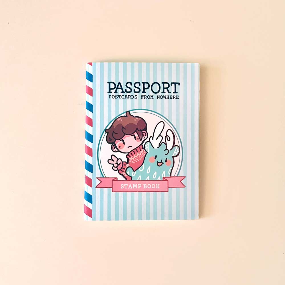 postcards from nowhere stamp book