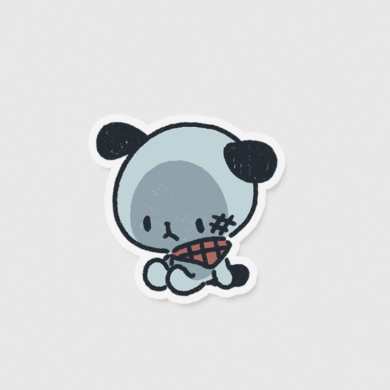 toe the dog vinyl sticker