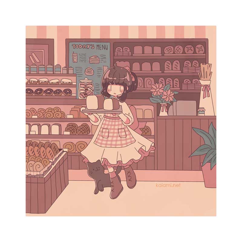 january bakery square print