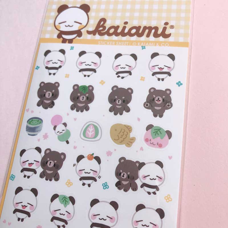 connor and black bear sticker sheet