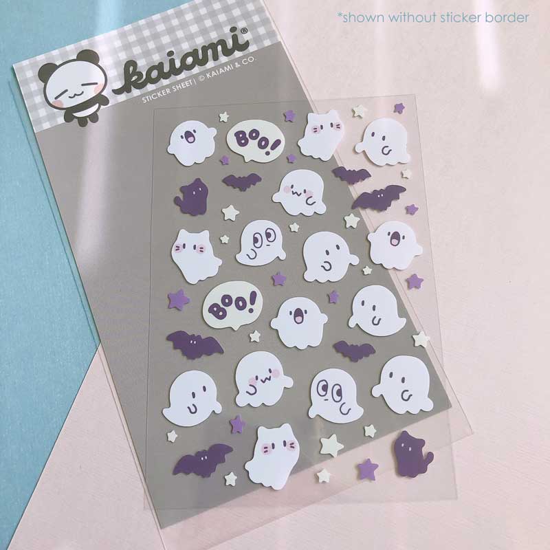 ghost friends vinyl sticker sheet