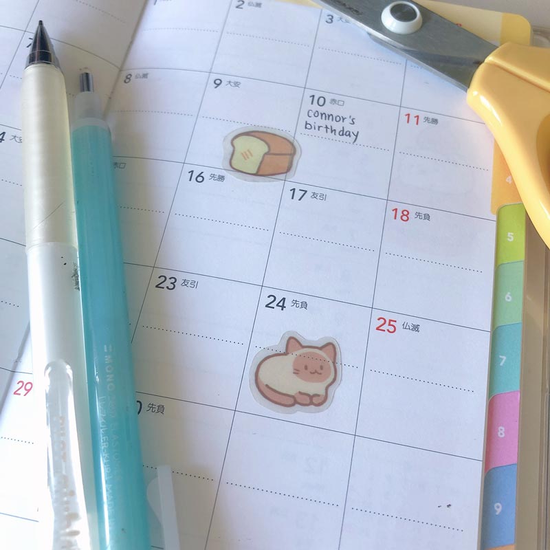 clear holo sticker in action