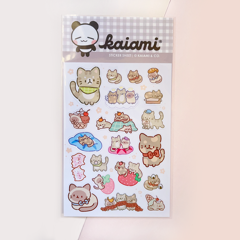 mirincat paper sticker sheet