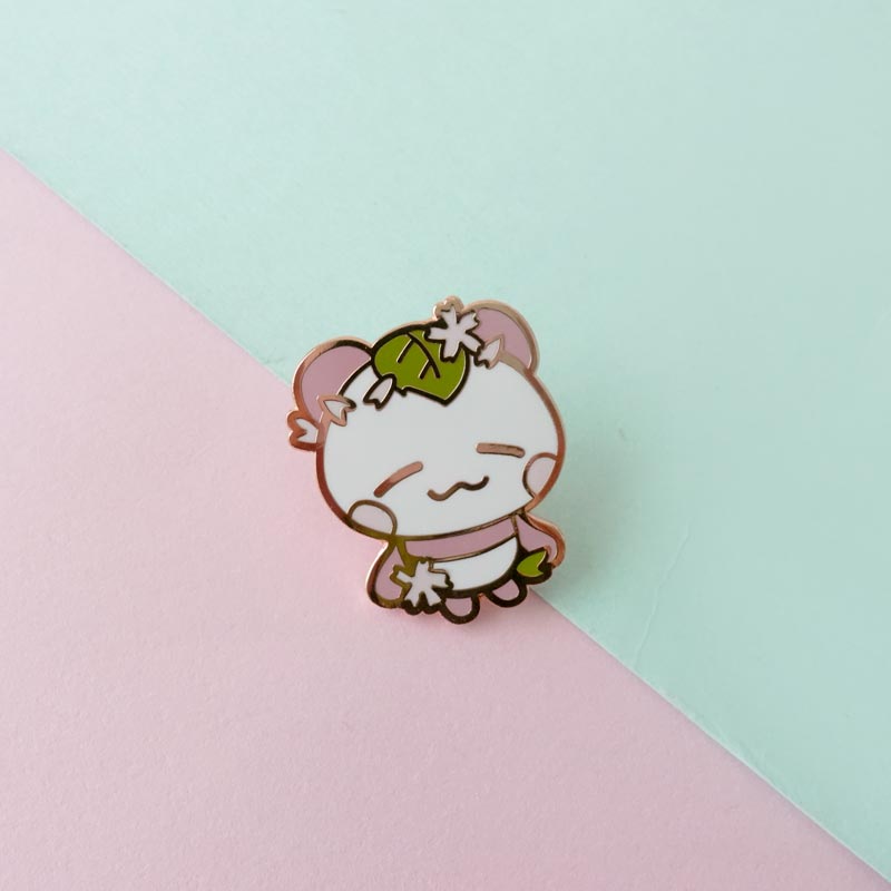 sakura connor panda enamel pin