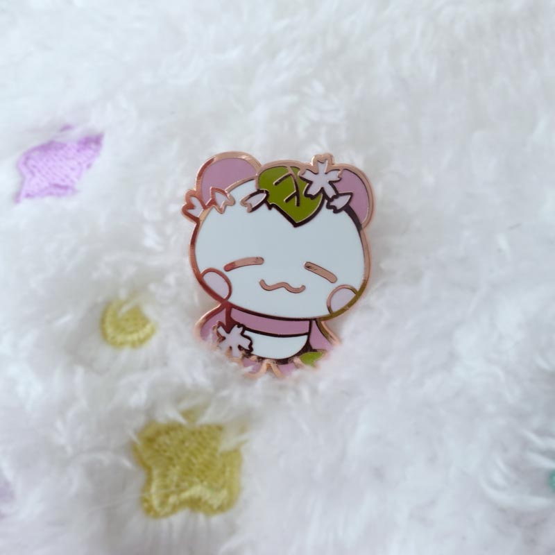 sakura connor panda enamel pin