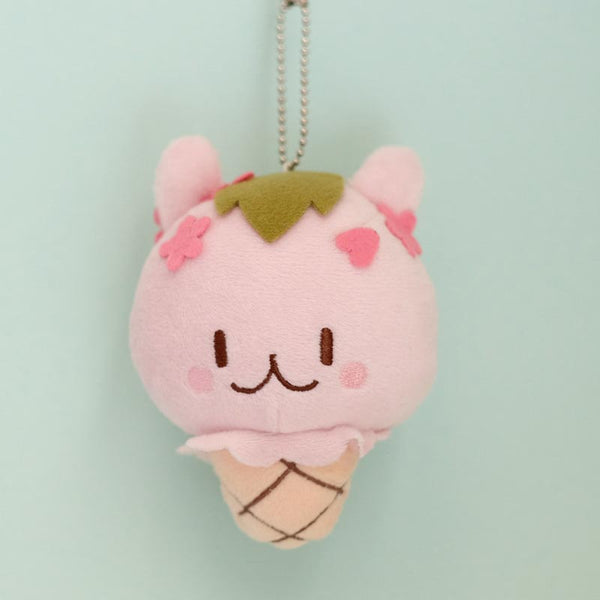 milky parlor sakura bunny plush keychain – Kaiami