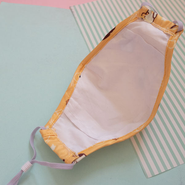 cat loaf printed face mask