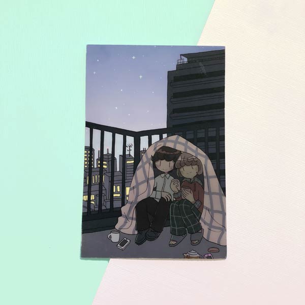 rooftop sunrise mini print