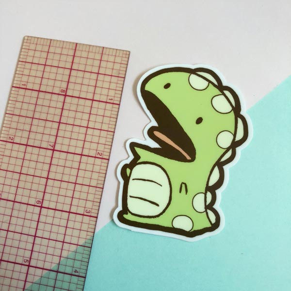 gordy the dinosaur vinyl sticker