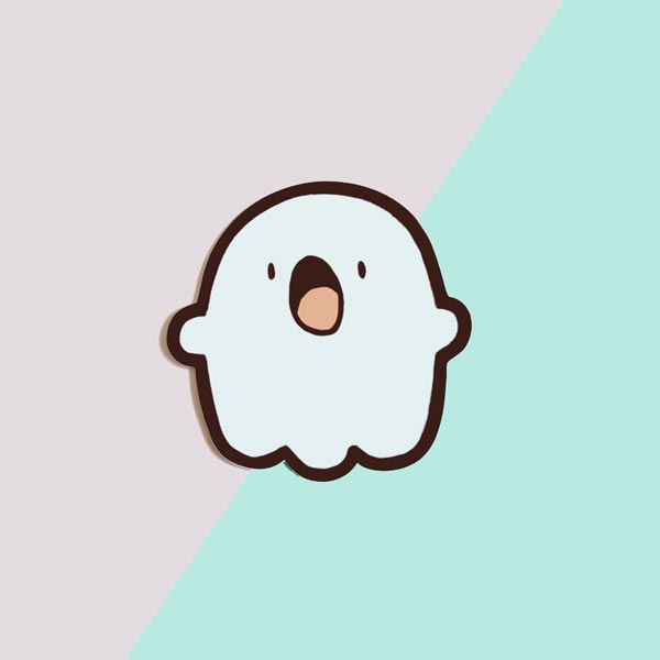 ghostie the ghost vinyl sticker