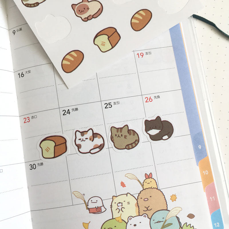 matte paper stickers in action