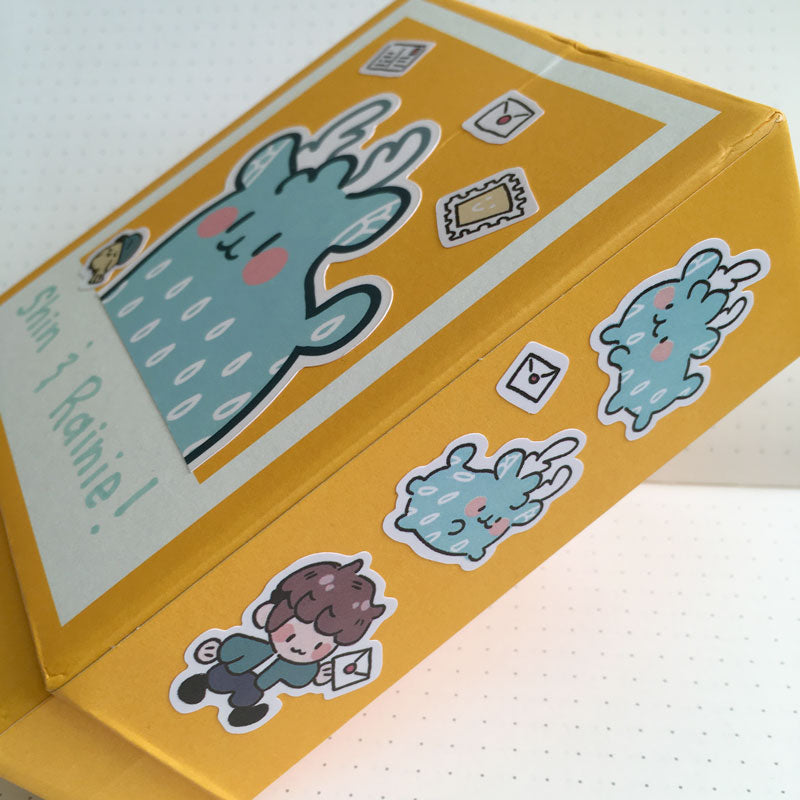 postcards from nowhere sticker sheet