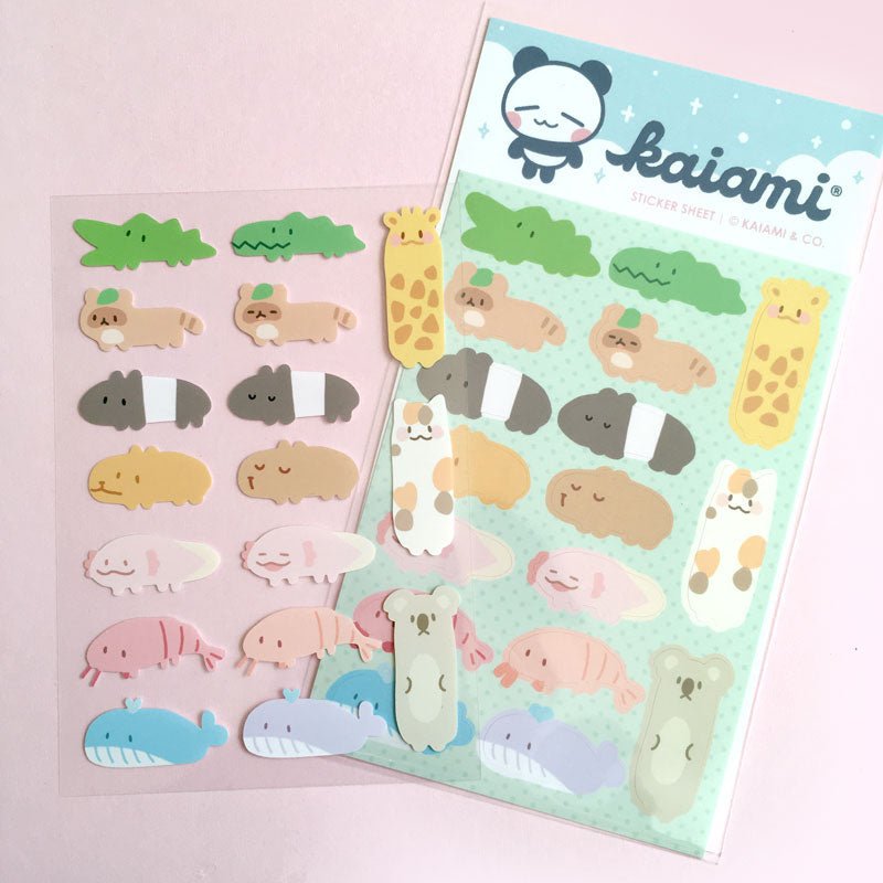 zoo buddies sticker sheet
