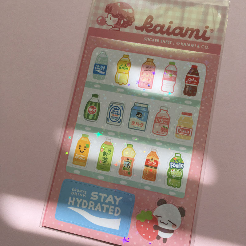 vending machine sticker sheet