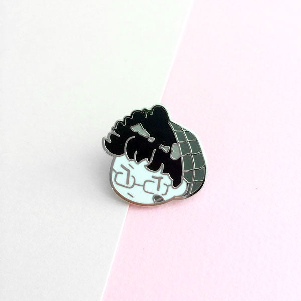 bad boy j enamel pin
