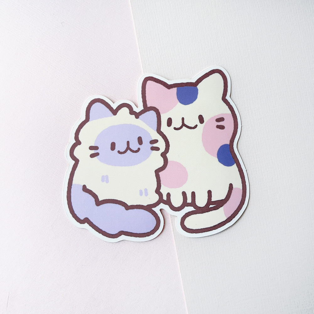 creamy cats vinyl sticker