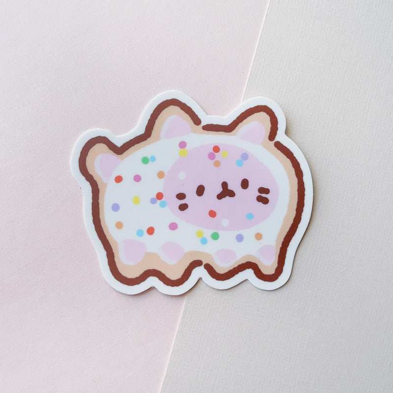 frosted kina cookie vinyl sticker