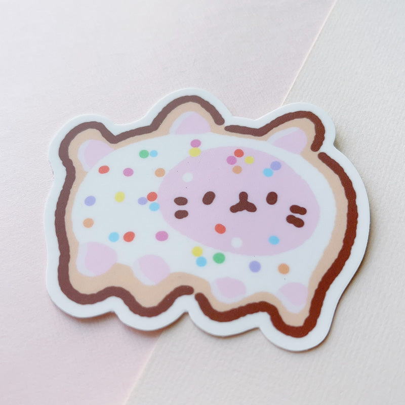frosted kina cookie vinyl sticker
