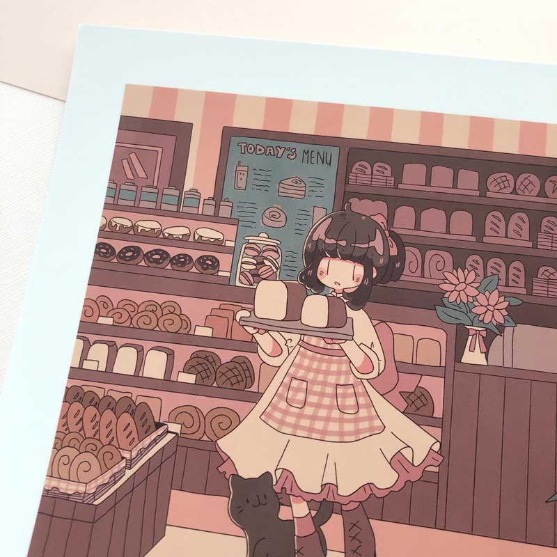 january bakery square print
