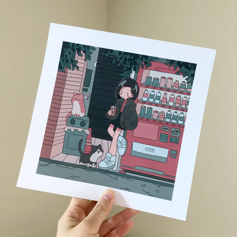 may vending machine square print