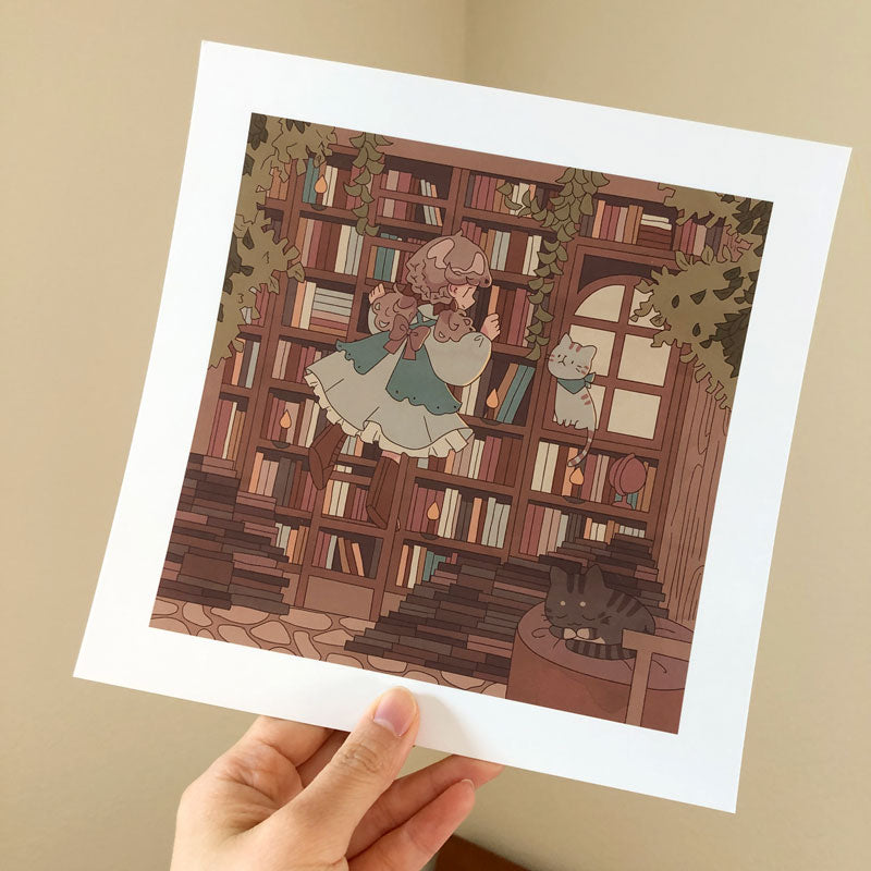 august library square print