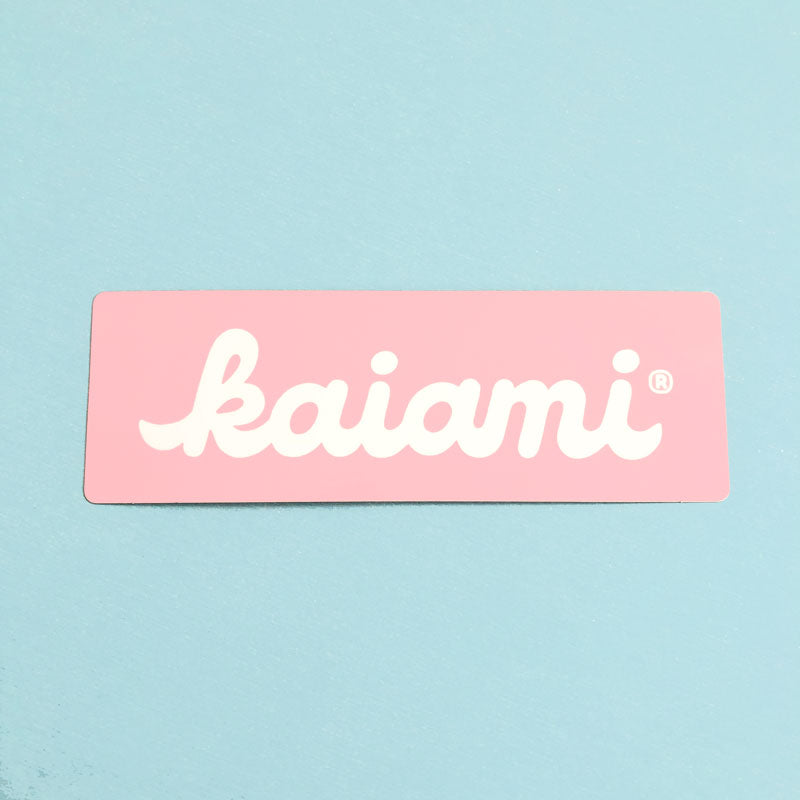 kaiami pink logo sticker