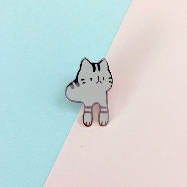 ringo arms cat enamel pin