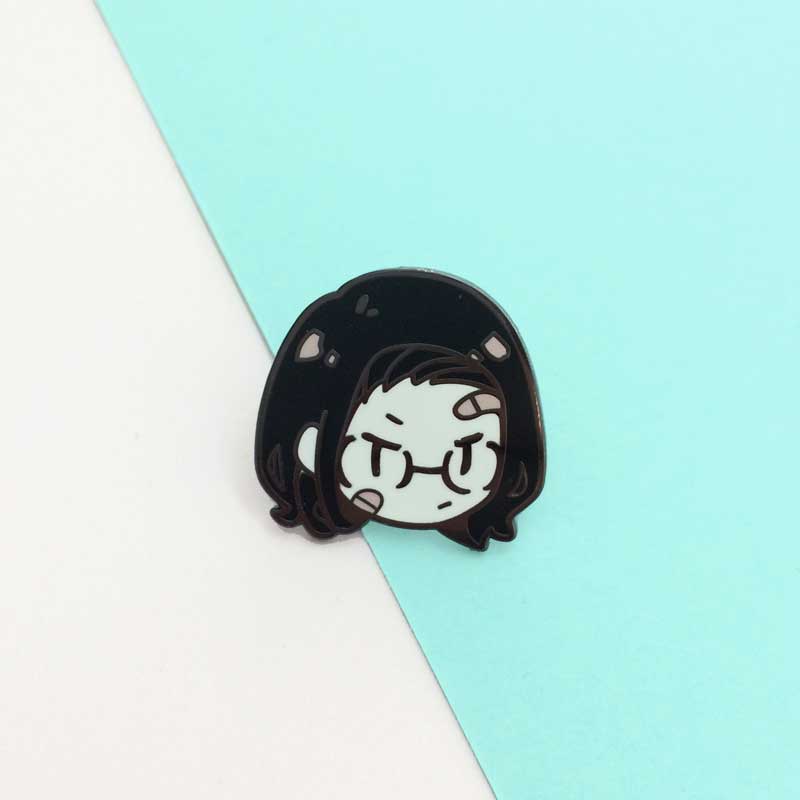 girl gang soap enamel pin