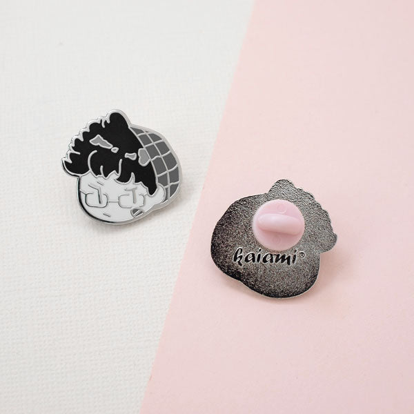 bad boy j enamel pin