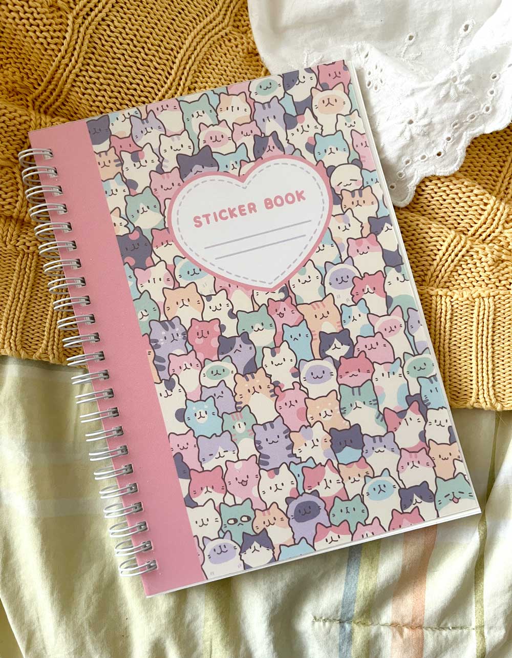 creamy cat sticker book