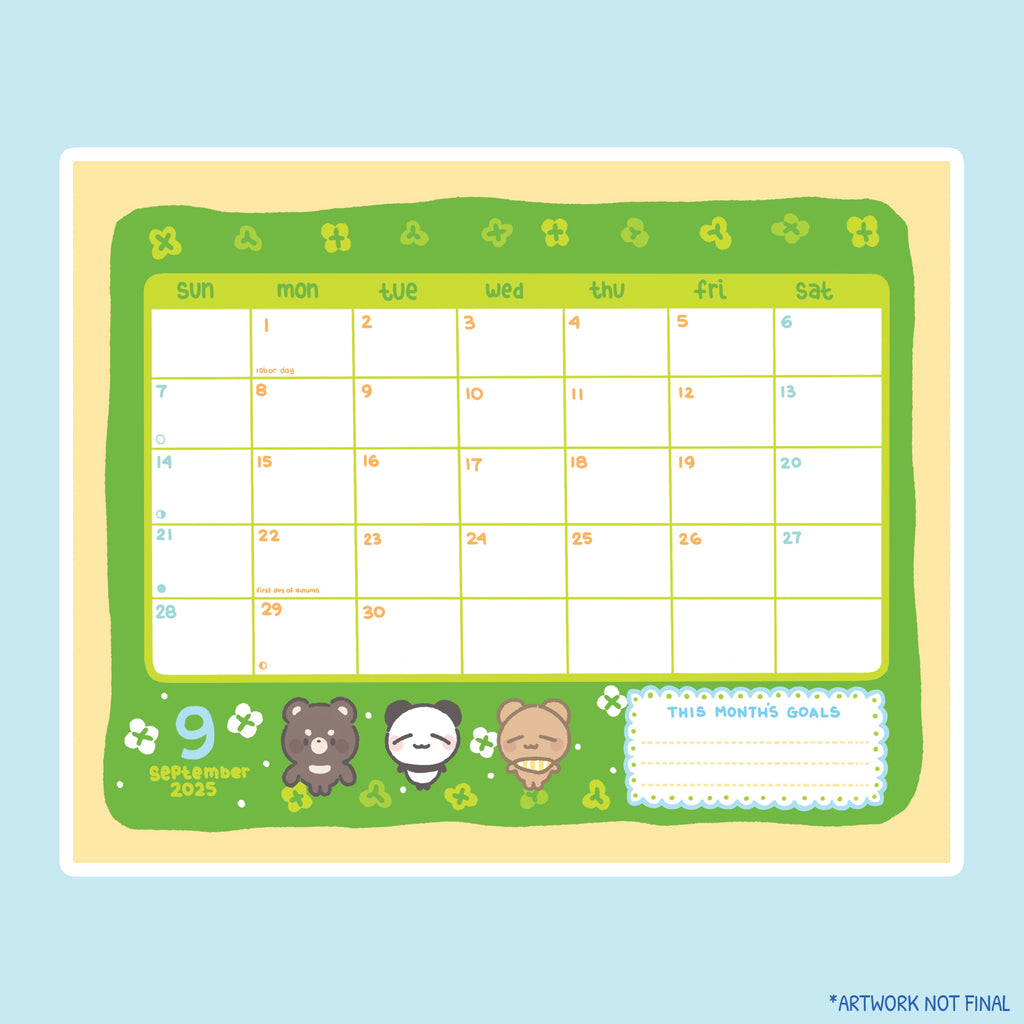 PREORDER | connor and friends 2025 desk calendar