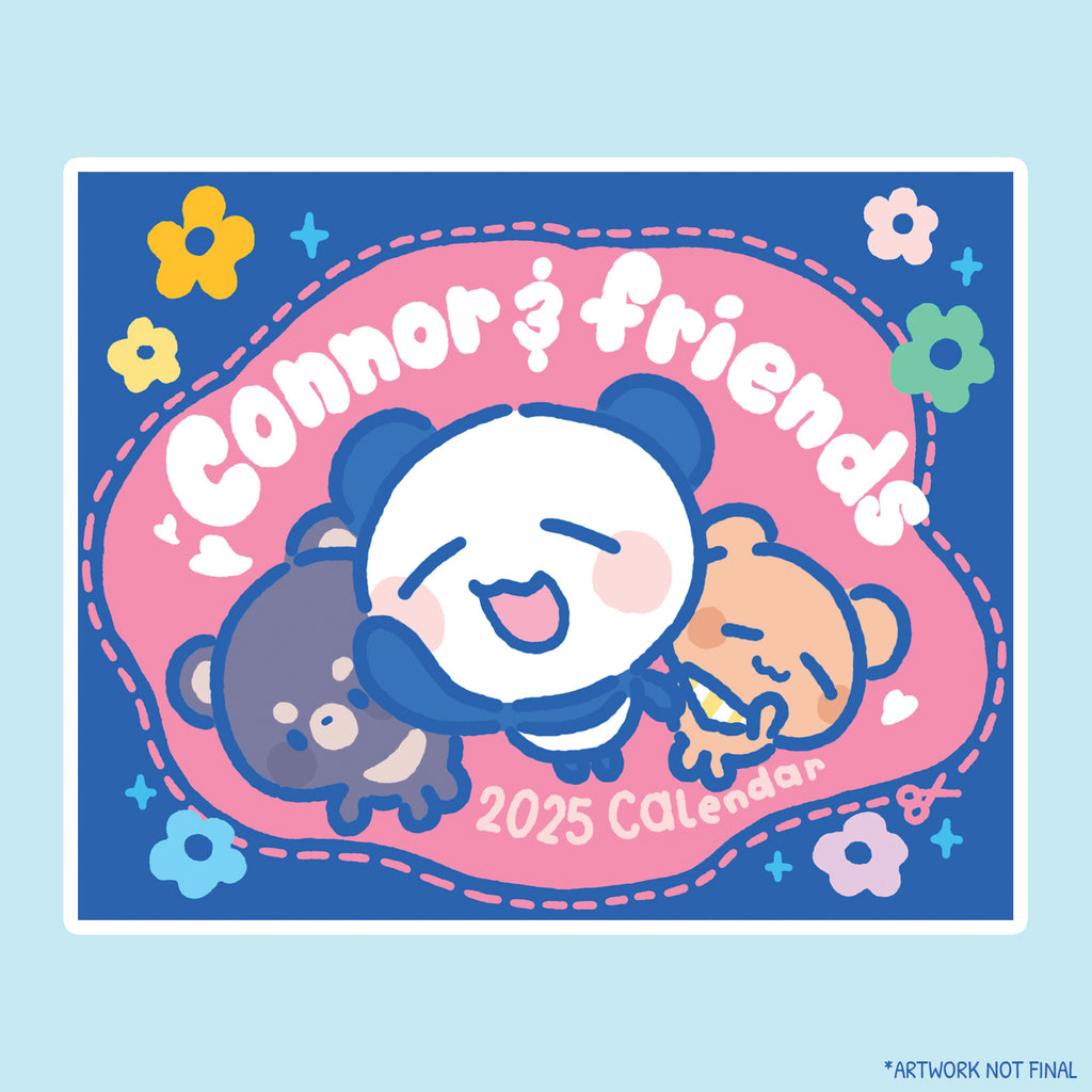 PREORDER | connor and friends 2025 desk calendar