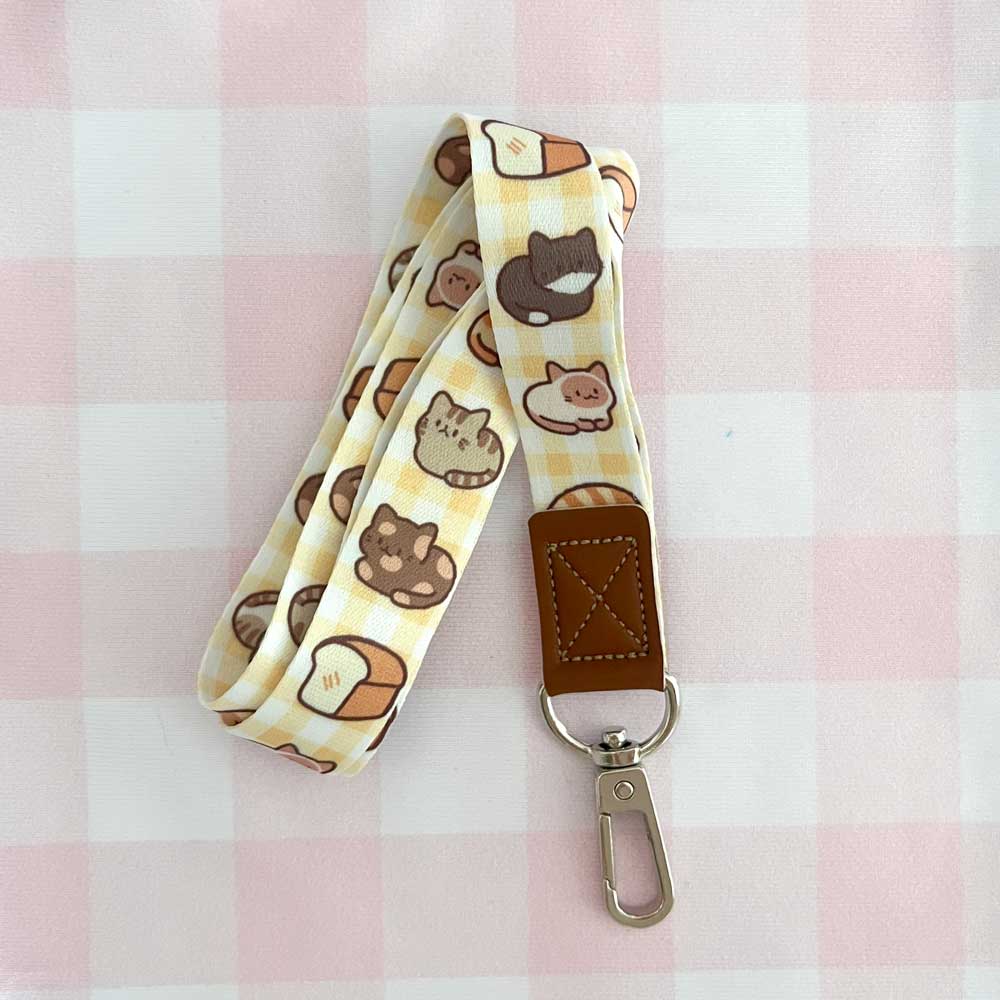 cat loaf lanyard