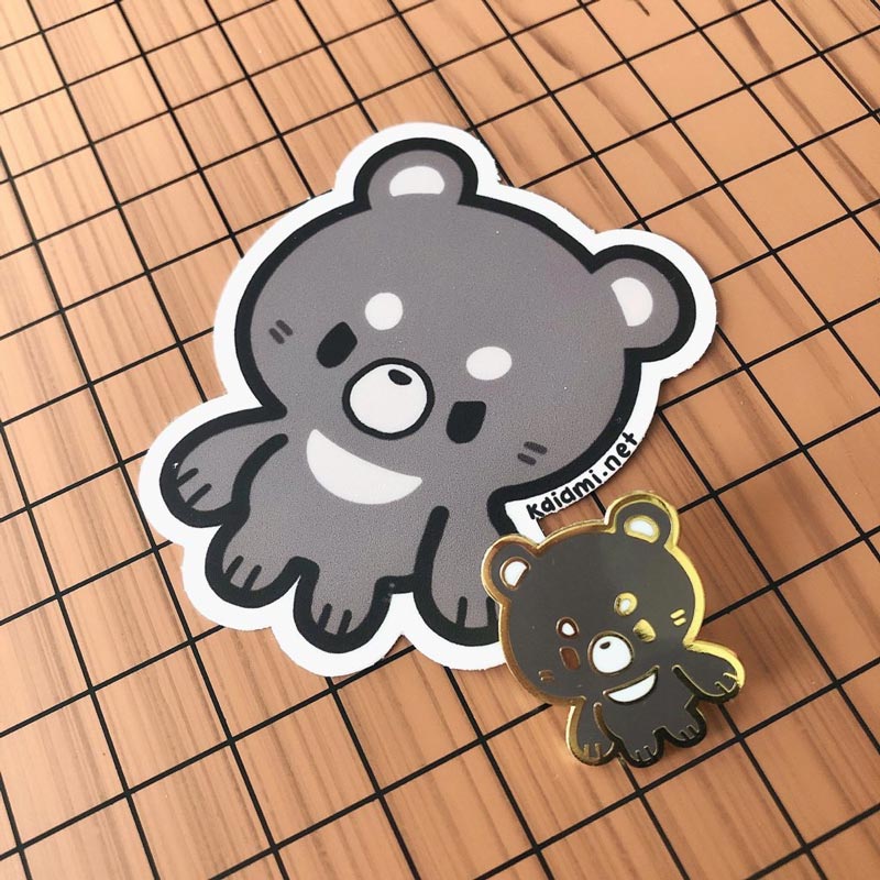 bolo the formosan black bear enamel pin