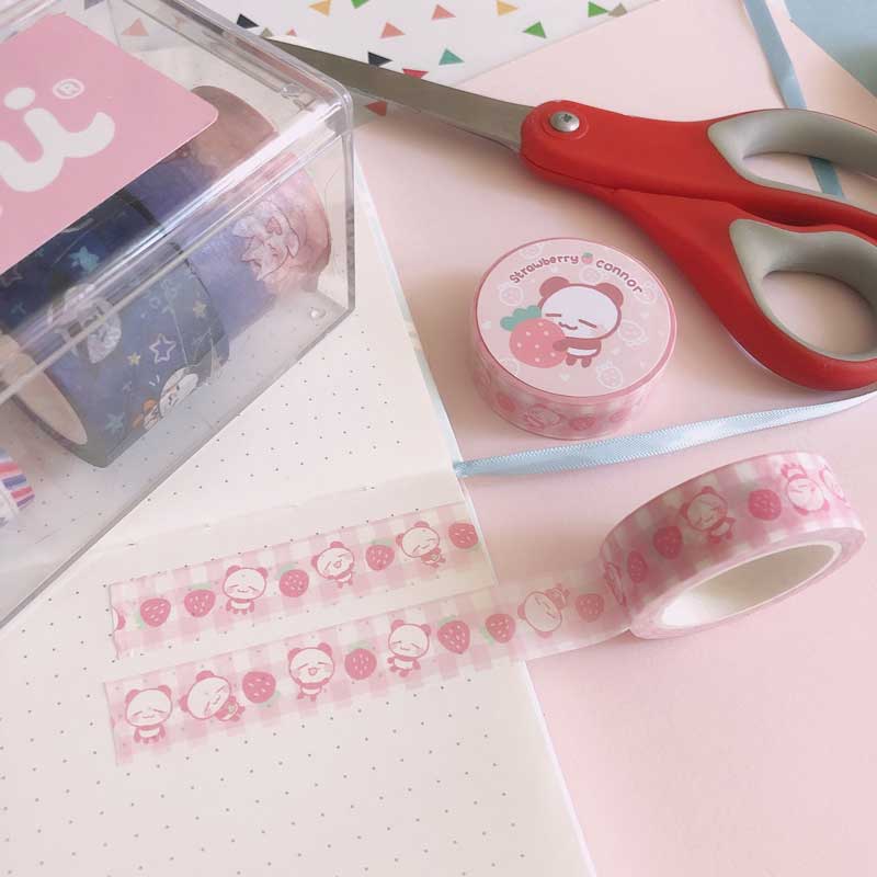 strawberry connor 15mm washi tape – Kaiami