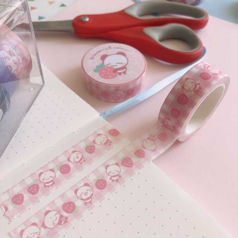 strawberry connor 15mm washi tape