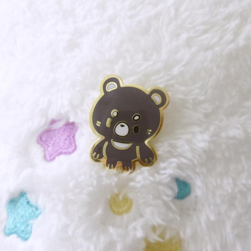 bolo the formosan black bear enamel pin