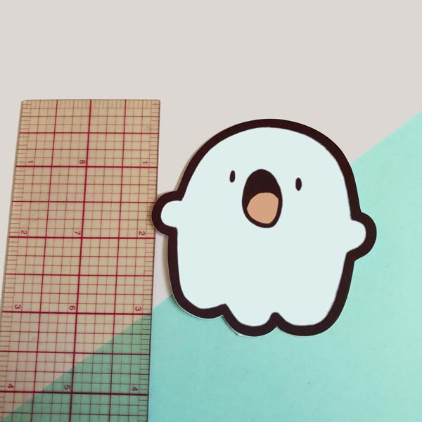ghostie the ghost vinyl sticker
