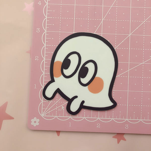 side eye ghost vinyl sticker