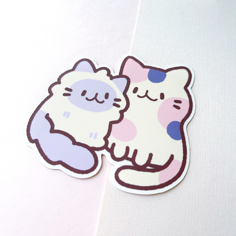 creamy cats vinyl sticker