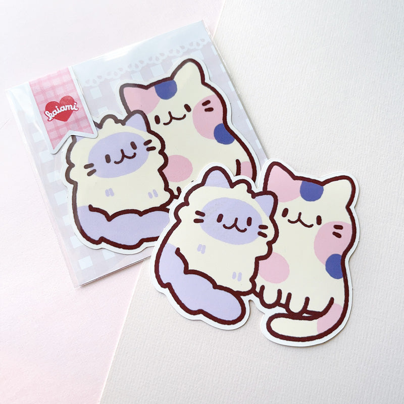 creamy cats vinyl sticker